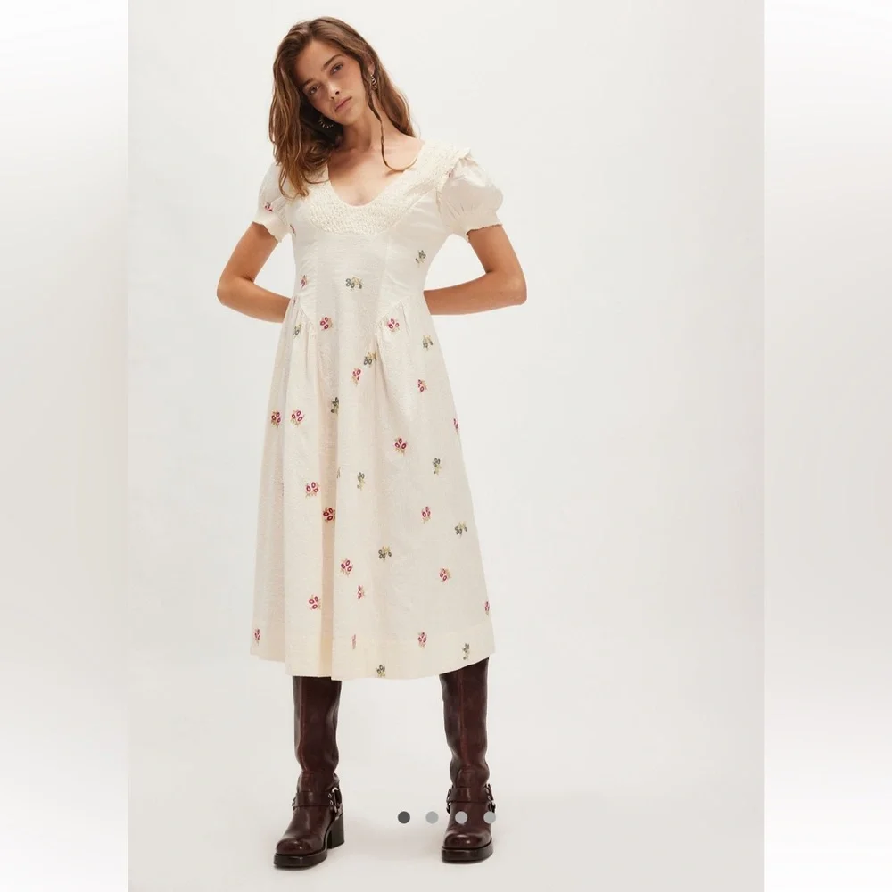 Free People Maisie Midi Dress - Picture 1 of 9